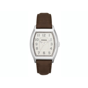 Watch strap Fossil FS4880 Leather Brown 20mm